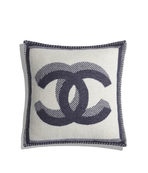 blue chanel pillows|chanel designer pillows.